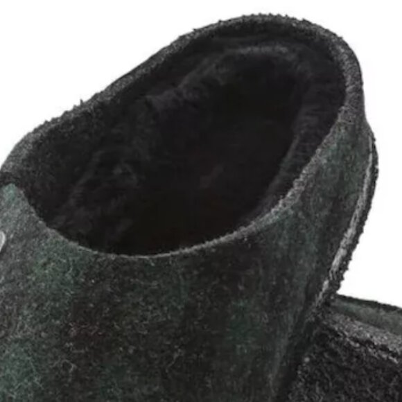 EUC Women's Green & Black Plaid Birkenstock Closed Toed Slide Clogs Size 38 - Picture 4 of 11